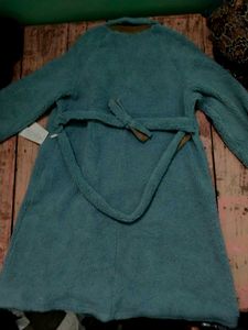 Cozy Teal Teddy Coat