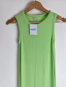 Mint Green Ribbed Maxi Dress