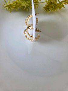 Stylish Gold Hoop Earrings