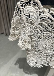 White Lace Cropped Top