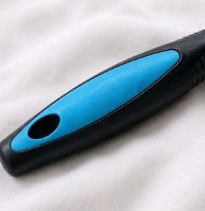 Black Hair Brush with Blue Accent