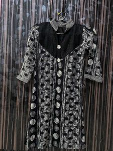 Western Black &amp; White Kurti