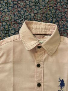 US Polo Assn. Boys Pink Shirt