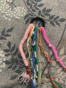 Boho Braided Hair Tie with Bells