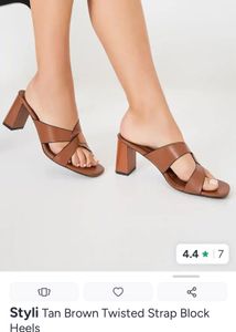 Chic Brown Block Heels