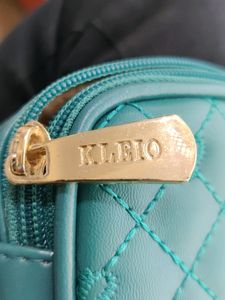 Kleio Sea Green Plain Sling Bag (Women's)