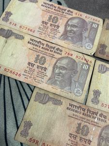 786!!! ₹10 Indian Rupee 5 Notes