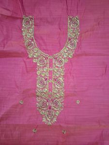Pink Silk Blend Kurta Material