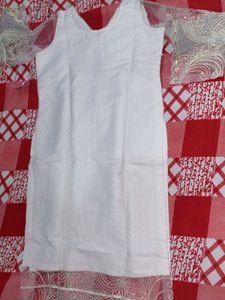 White Kurta with Dupatta