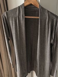 Grey Buttery Soft Open Front Shrug