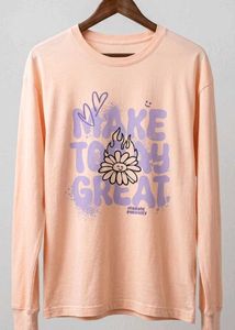 Long Sleeve "Radiate Positivity" Graphic Tee