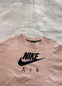 Nike pink women crop top