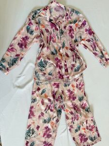 Floral Print Pajama Set