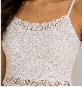 White Lace Camisole Top