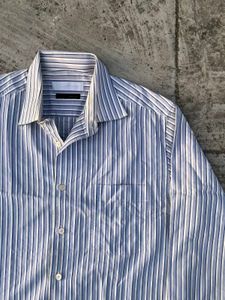 paco rabanne purple Classic Striped unisex shirt