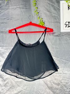 Sheer Black Cami Top