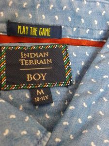 Blue Patterned Shirt