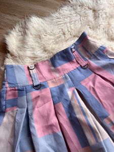 Plaid Pleated Mini Skirt