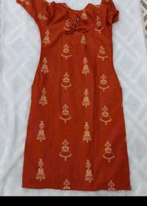 Rust orange ethnic co-ord set