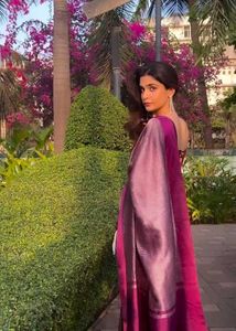 Elegant Silk Blend Saree