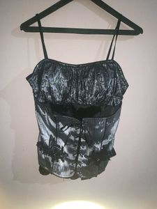 Black Lace Corset Top