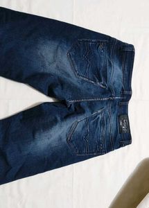 Men's Blue Distressed Jeans