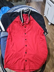 Casual RED color Cotton Tshirt