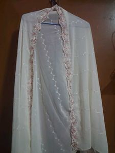 Elegant Cream Embroidered Kurta