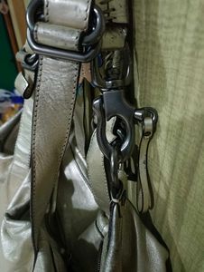 Stylish Silver Hobo Handbag