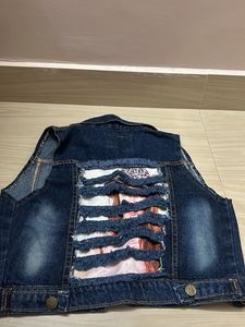Sleeveless Denim Jacket