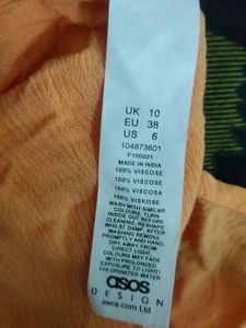 Asos V-Neck Wrap Orange Maxi Dress
