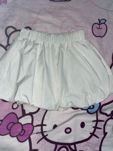 White Bubble Skirt