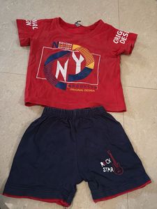 Boys NY Brooklyn Rock Star T-Shirt & Shorts Set