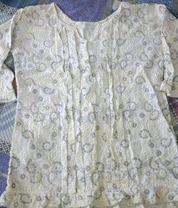 Fashionable Embroidered Women's Top Formal