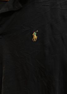 XL-SIZE  Stretchable Classic Black Polo T-Shirt