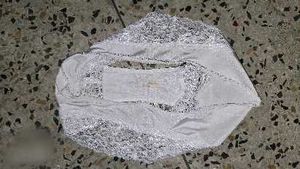 White Lace Trim Briefs