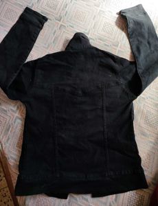 Unisex Black Denim Jacket