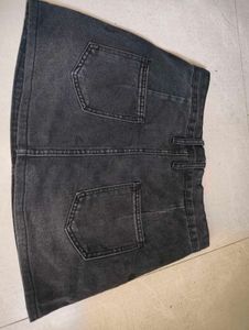 Denim Mini Skirt