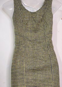 Warm Gingham Olive dress