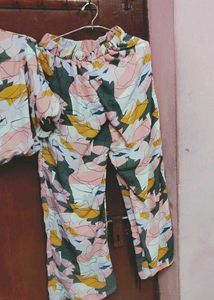 Stylish Crop Top Pant Co-ord Set