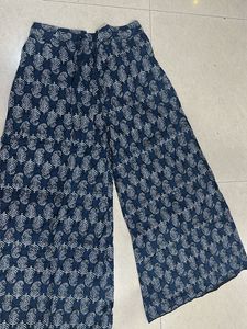 Stylish Blue Printed Palazzo Pants