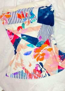 Vibrant Floral Print  sleevless tube top
