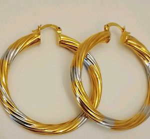 Chunky Twisted Hoop Earrings