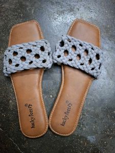 Woven Strap Flat Sandals