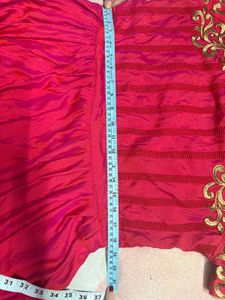 Pink Embroidered Indian Dress two tone