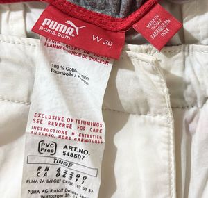 PUMA White Shorts/ Capri Pants