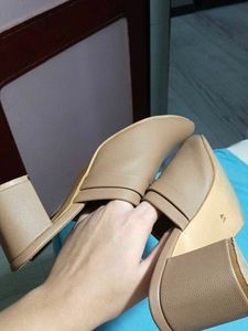 Stylish Brown Heeled Mules