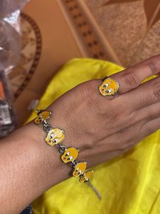 Tweety Bird Bracelet and Ring Set