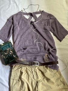 Distressed Knit Top