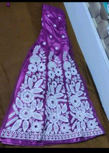 Embroidered Purple Kurta Suit